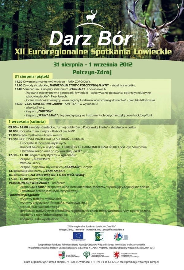 XII Euroregionalne spotkania łowieckie Darz Bór 2012